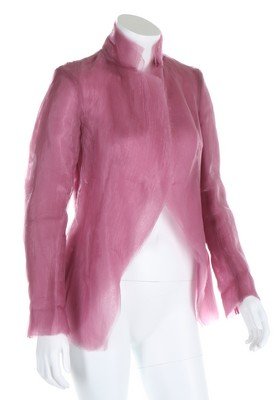 A Junya Watanabe/Commes des Garçons mauve gauze bodice,: A Junya Watanabe/Commes des Garçons mauve gauze bodice, 'Techno Couture' collection, Autumn-Winter, 2000, labelled, formed from five sandwiched layers of flat polyester, chest 81cm, 32in