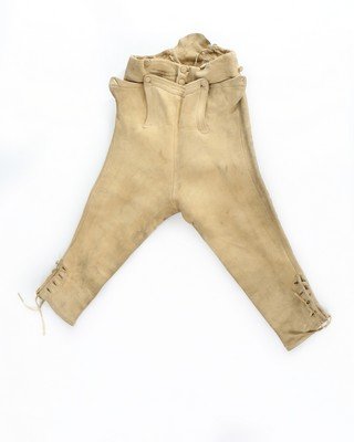 A pair of men's doeskin breeches, circa 1790, with (1 of 6)