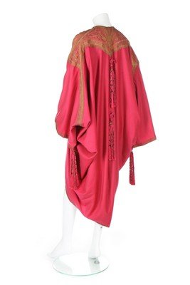 A Maison Worth cyclamen pink wool evening coat, circa (1 of 6)