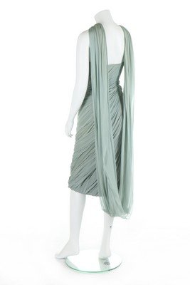 A Jean Dessès couture draped chiffon cocktail dress, (1 of 7)