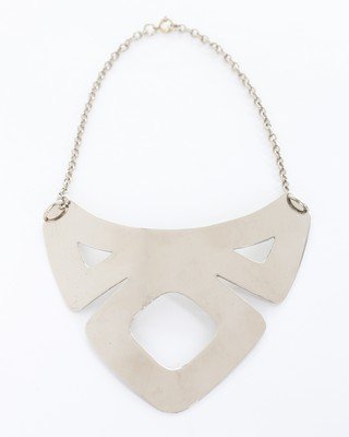 A Pierre Cardin polished chrome necklace, 1960s, (1 of 3)