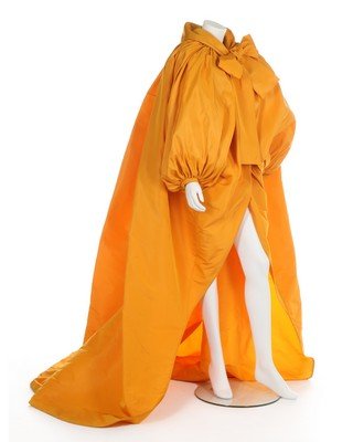 An Yves Saint Laurent couture voluminous saffron-yellow (1 of 6)