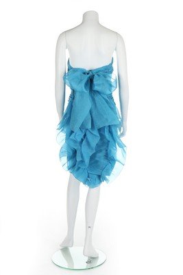 A Hubert de Givenchy couture blue silk organza cocktail (1 of 7)