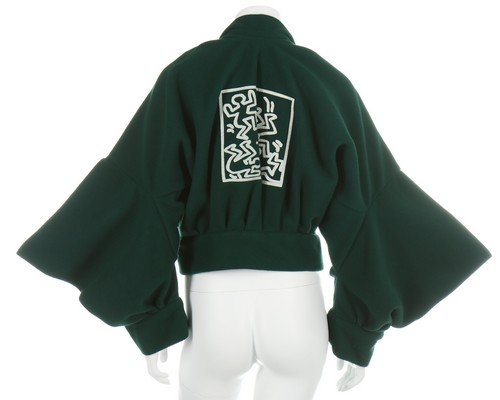 A Westwood/McLaren green 'fleece' jacket with Keith (1 of 7)