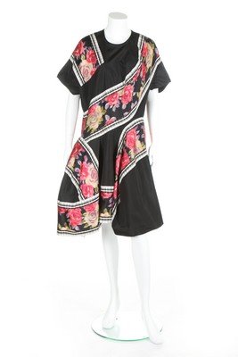 A Comme des Garçons chiné ribbon strip and silk faille (1 of 7)