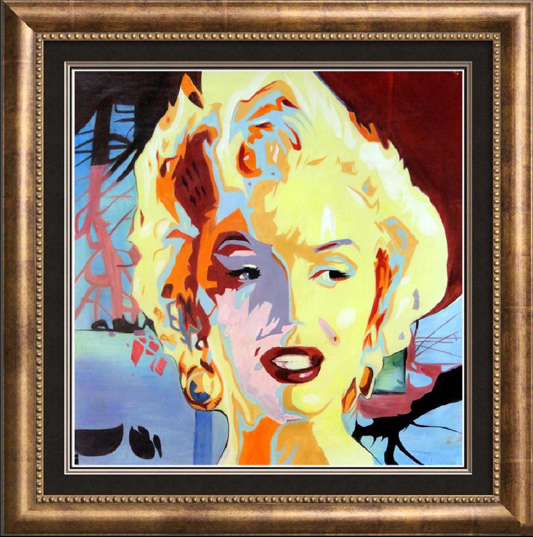 Warhol Inspired Marilyn Monroe Original Painting on (1 of 4)