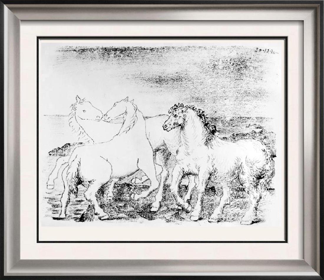 Pablo Picasso 'After'  Three Horses on the Seashore c. (1 of 2)