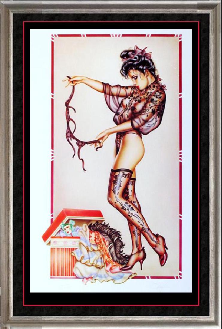 Erotic Olivia Sold Out Rare Ltd Ed Huge Liquidation: Artist: Olivia De Berardinis | Title Of Art: Memories | Medium: Hand Signed Limited Edition Lithograph On Paper | Edition Size: 325 | Art Size: 35X22 | Framed Size: Unframed | Value: $ 1200