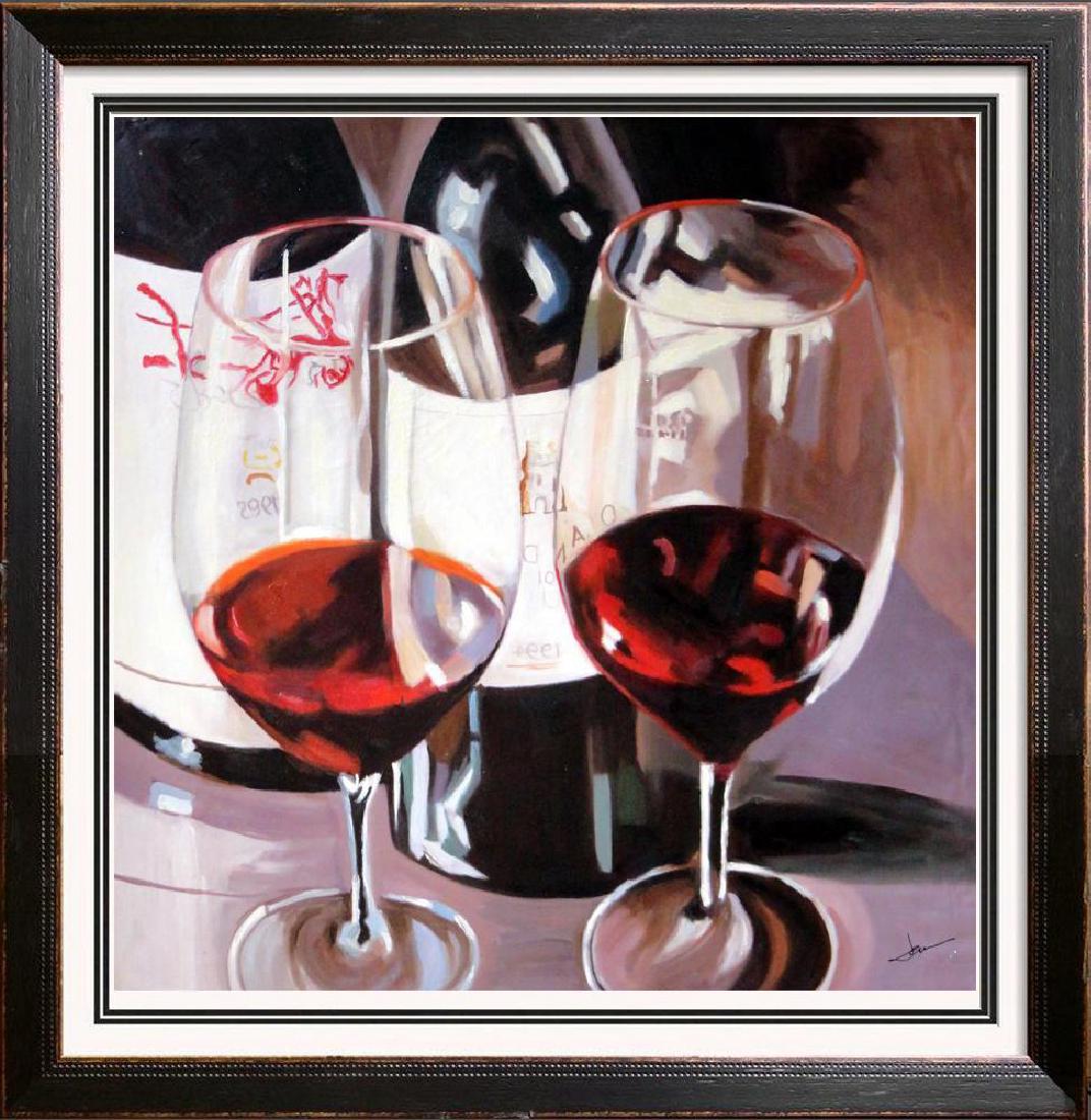 Cabernet Large Realistic Janier Painting on Canvas (1 of 4)