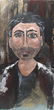 Poker Face Male Original Painting on Canvas Janier - 2