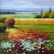 Framed Colorful Italian Vineyard Landscape Framed - 2