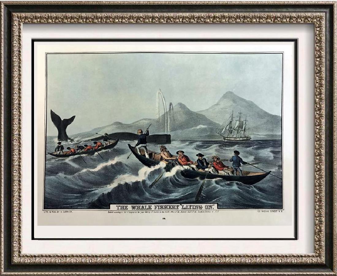 Roy King c.1987 The Well Fishery Laying On The World Of: Roy King | Title of Art: c.1987 The Well Fishery Laying On The World Of Moby Dick | Medium: Colored Lithographic Fine Art Print | Edition #: N/A | Unframed Size: 12x16 | Framed Size: Offered Unframed.
