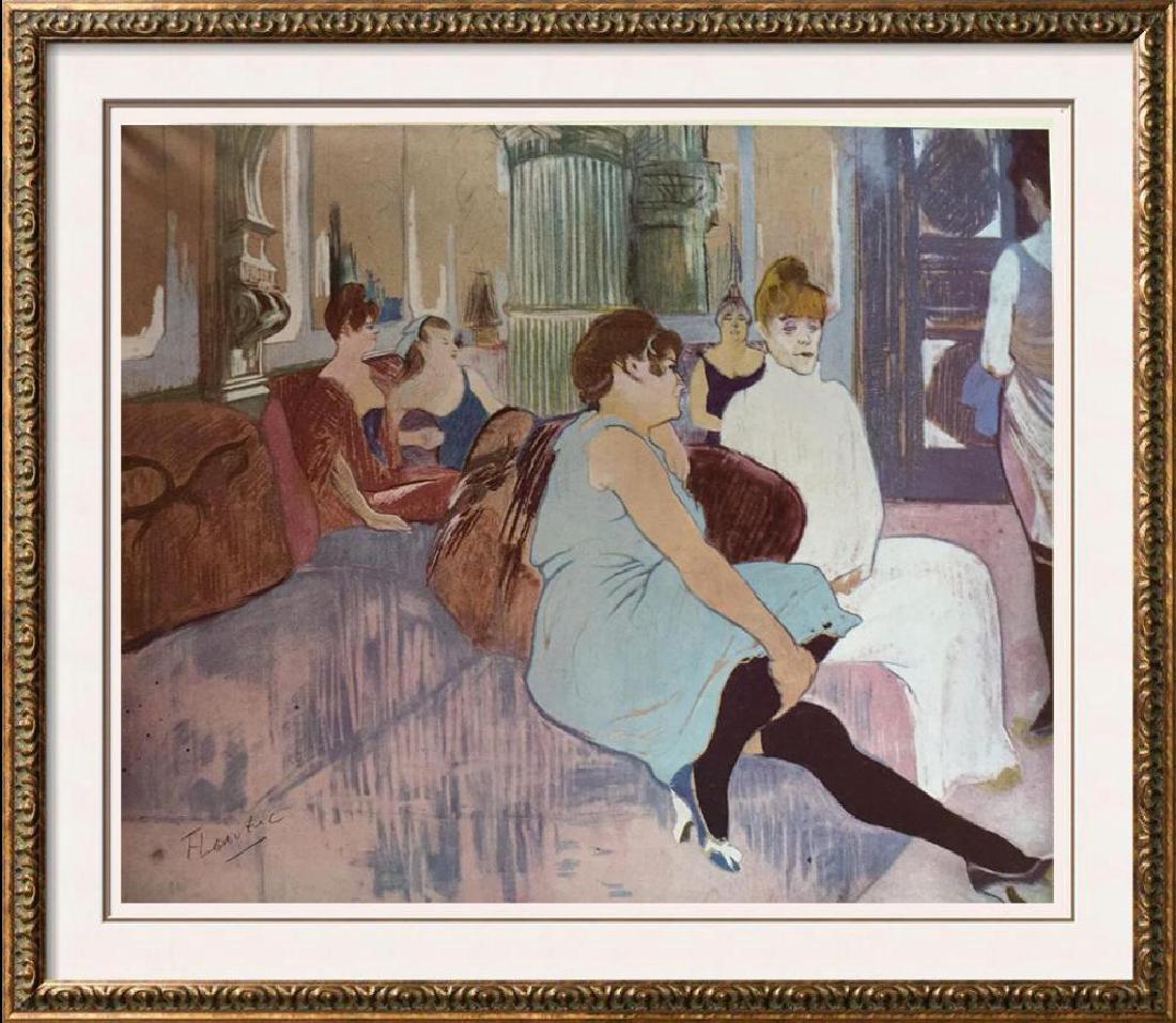 Toulouse-Lautrec Salon in the Rue Des Moulins c.1894 (1 of 2)