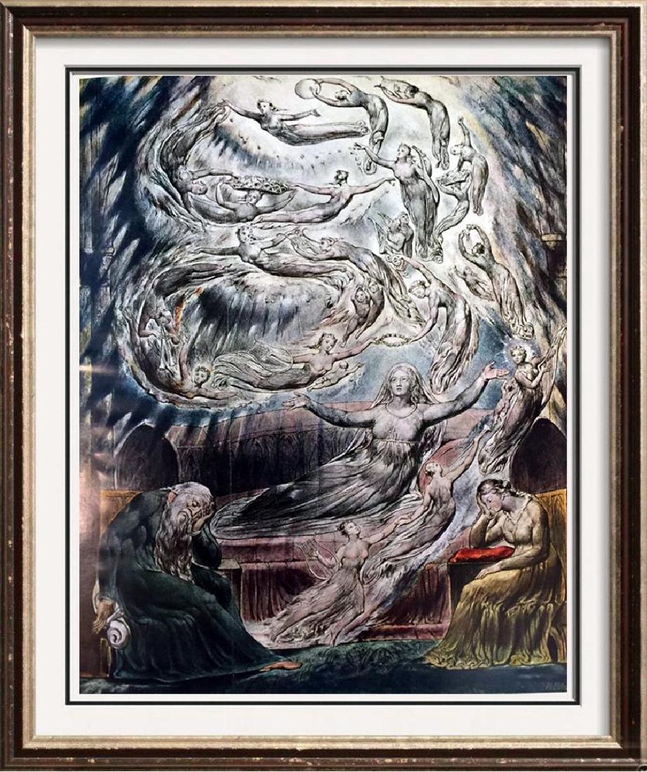Masterpieces of British Painting by William Blake: The: Artist Name: British Paintings | Title of Art: (Plate Eight) William Blake: The Dream of Queen Katharine c.1807-27 | Medium: Fine Art Print from Museum Artist | Unsigned & Unnumbered | Art Size: Appro