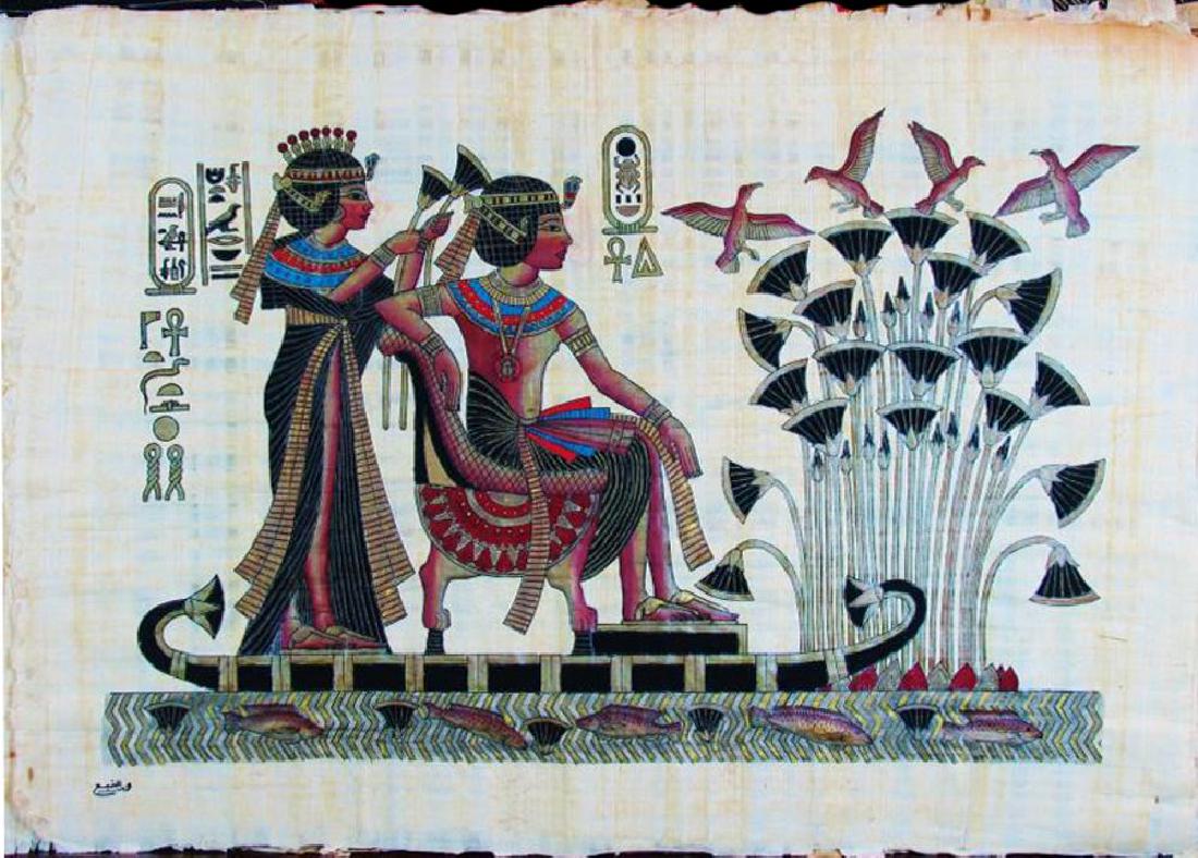 Original Egyptian Art Papyrus Painting Liquidation Sale (1 of 4)