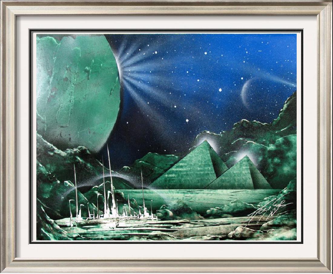 Abstract Original Space Painting Colorful (1 of 2)