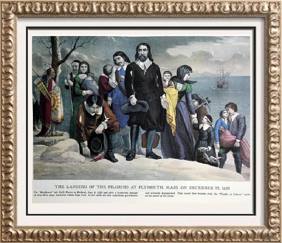 The Landing Of The Pilgrims At Plymouth Color (1 of 2)