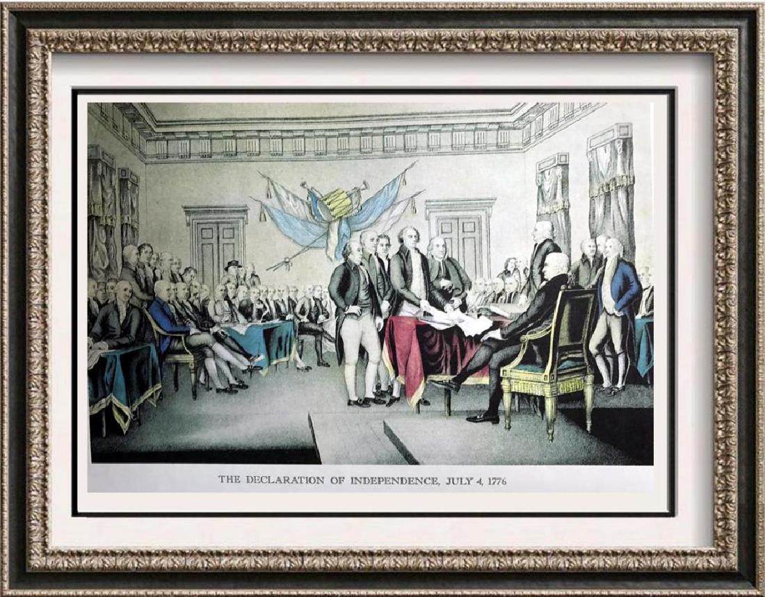 The Declaration Of Independence Color Lithographic Fine (1 of 2)