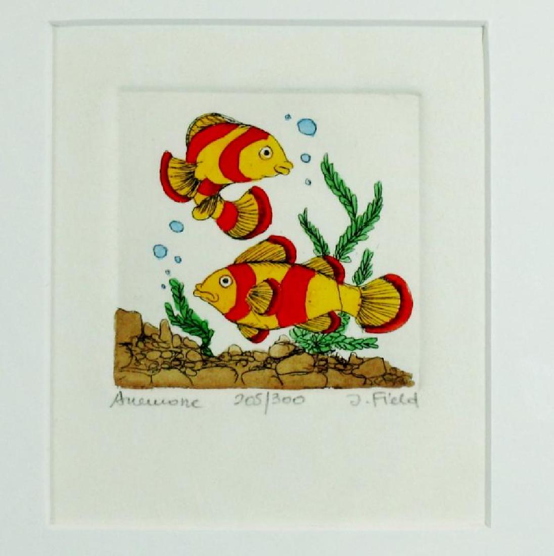 Anewone Fish Signed Etching Ltd Ed Dealer Liquidation (1 of 2)