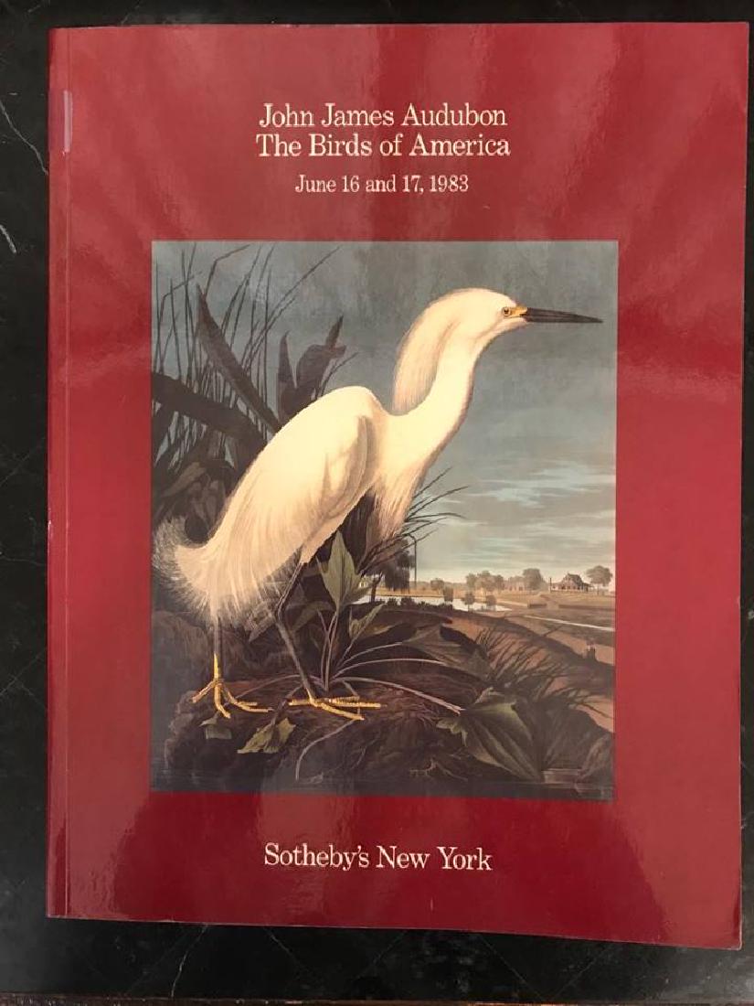 Sotheby's "John James Audubon The Birds Of America": Sotheby's "John James Audubon The Birds Of America" | Sale # 5054 | Location: N | Date of Sale: 6.16.1983 | Pages: 317 | Lots in Sale: 435 | Catalog Images: Colored & Black & White | Results Sheet Inc