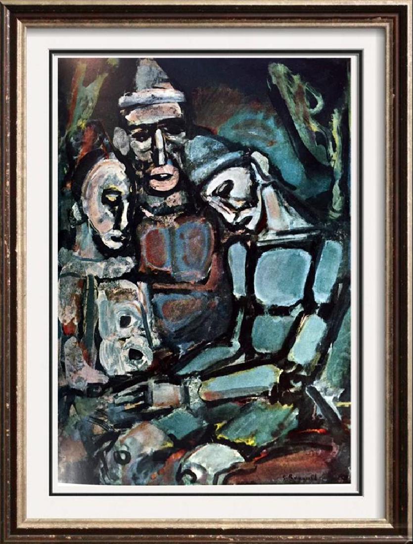 Georges Roualt Three Clowns c.1917 Fine Art Print (1 of 2)