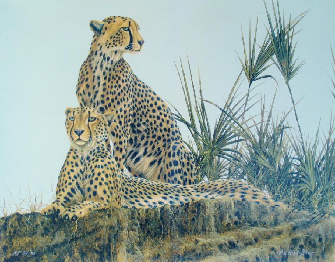 Wild Cheetahs Limited Edition Realism Canvas Signed (1 of 2)