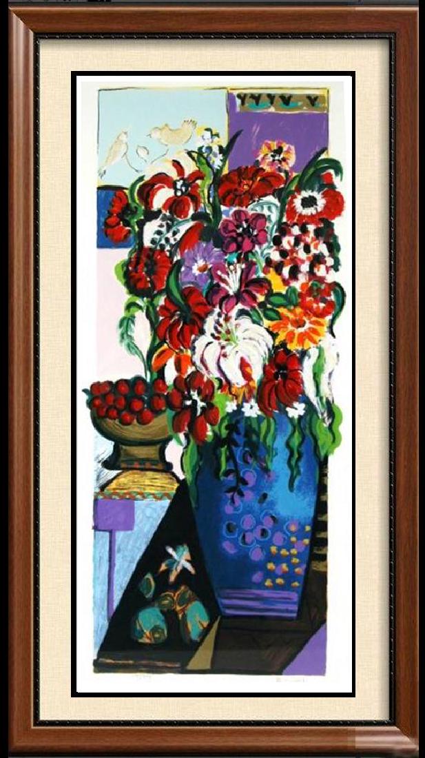 Israeli Art Bracha Guy Tarkay Style Floral Ltd Ed (1 of 4)