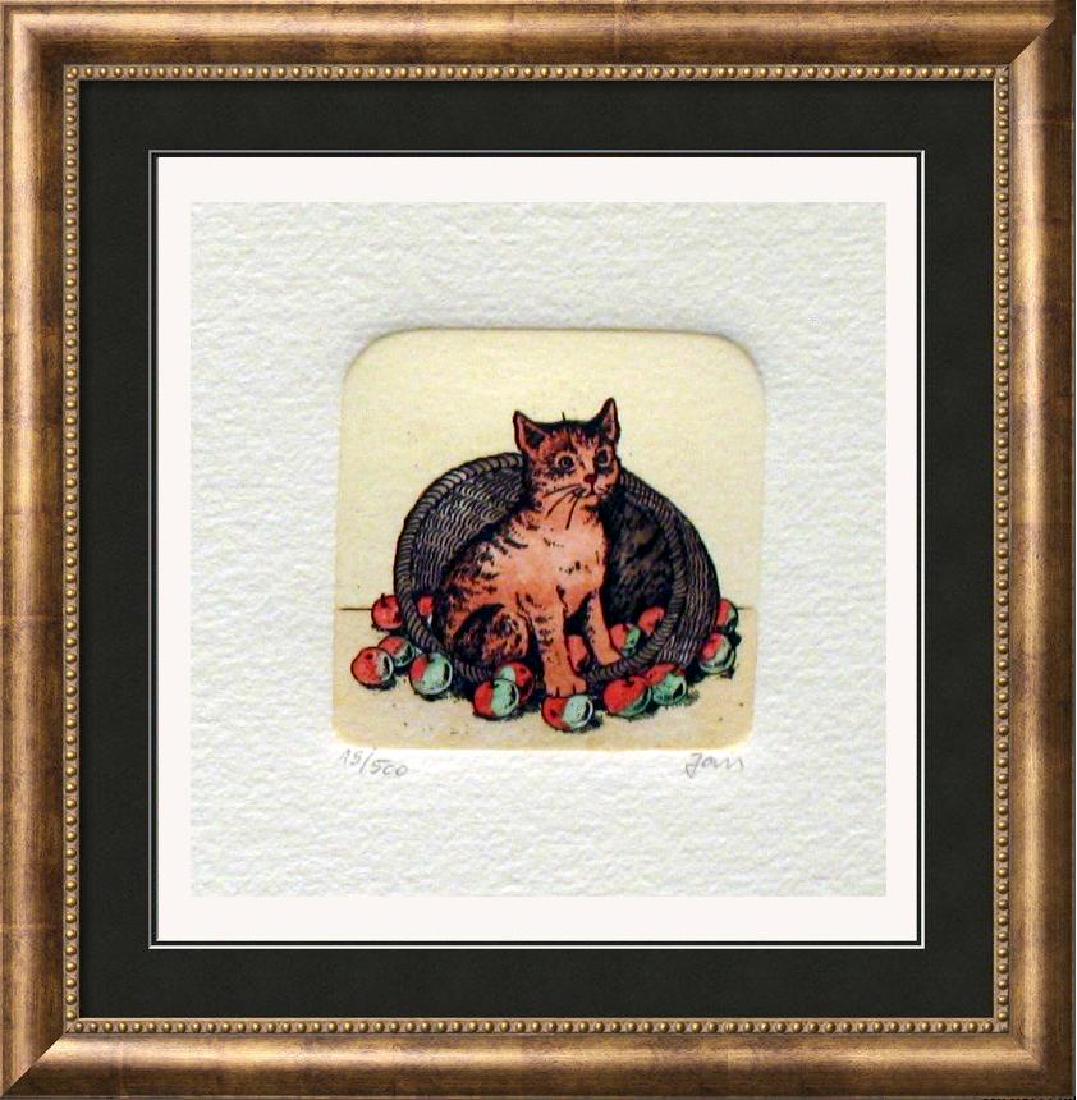 Original Colored Etching Cat Series Buy 3 Get Free (1 of 4)