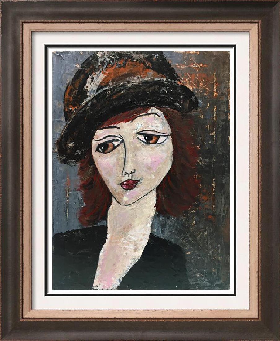 Sophie Original Modigliani style Painting on Canvas (1 of 4)