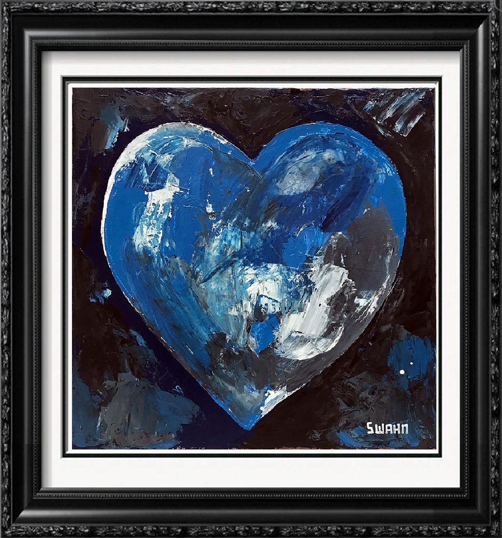 Heart Earth Painting on Canvas Hand Signed (1 of 2)