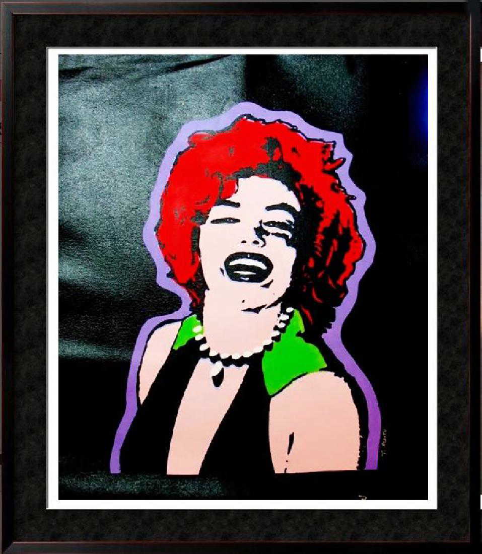 Dramatic Colorful Pop Style Marilyn Monroe Painting