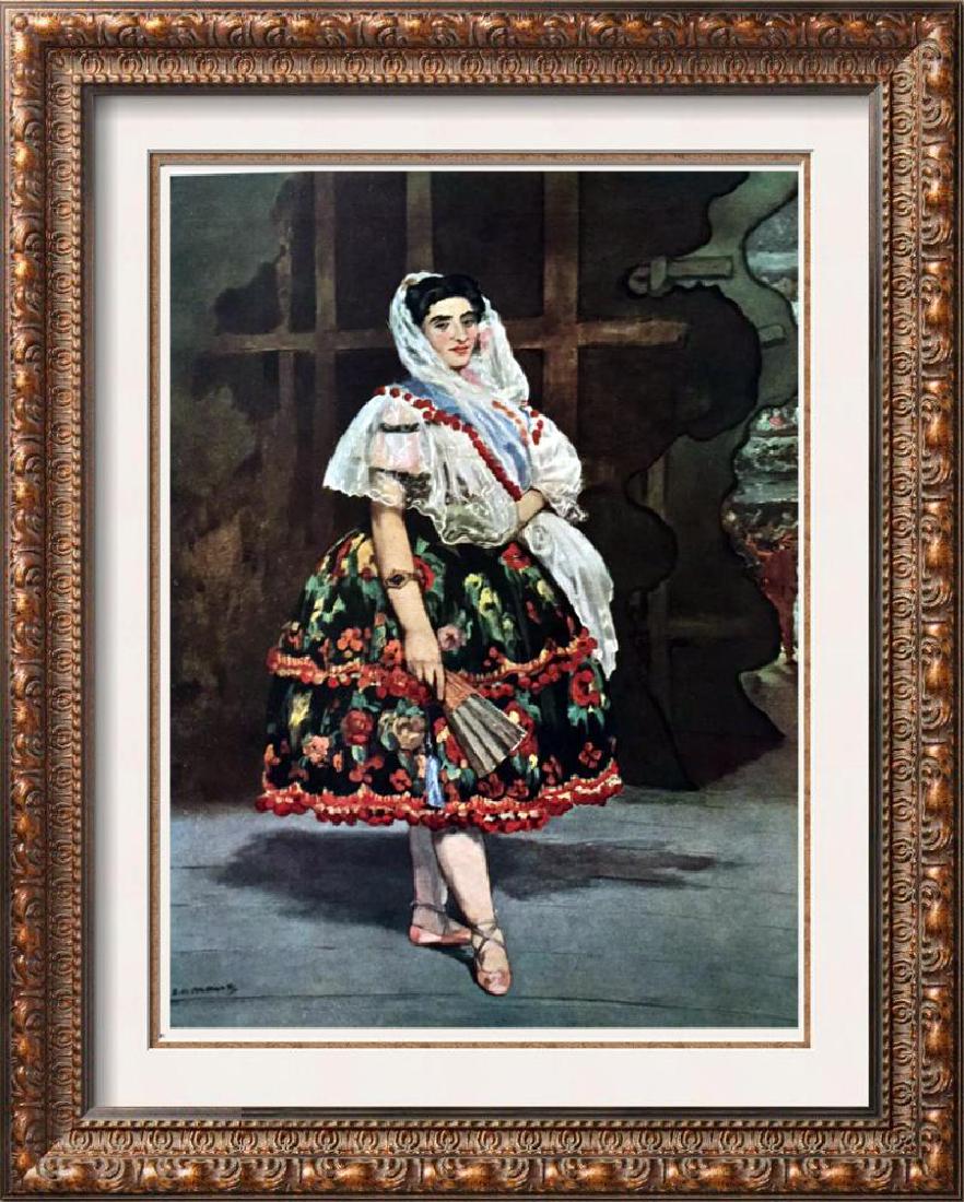 Manet Peintures Lola de Valence c.1862 Fine Art Print: Artist Name: Manet | Title of Art: (Plate Three) Peintures Lola de Valence c.1862 | Medium: Fine Art Print from Museum Artist | Signed in Plate & Unnumbered | Art Size: Approx 8 x 10 | Offered Unframe