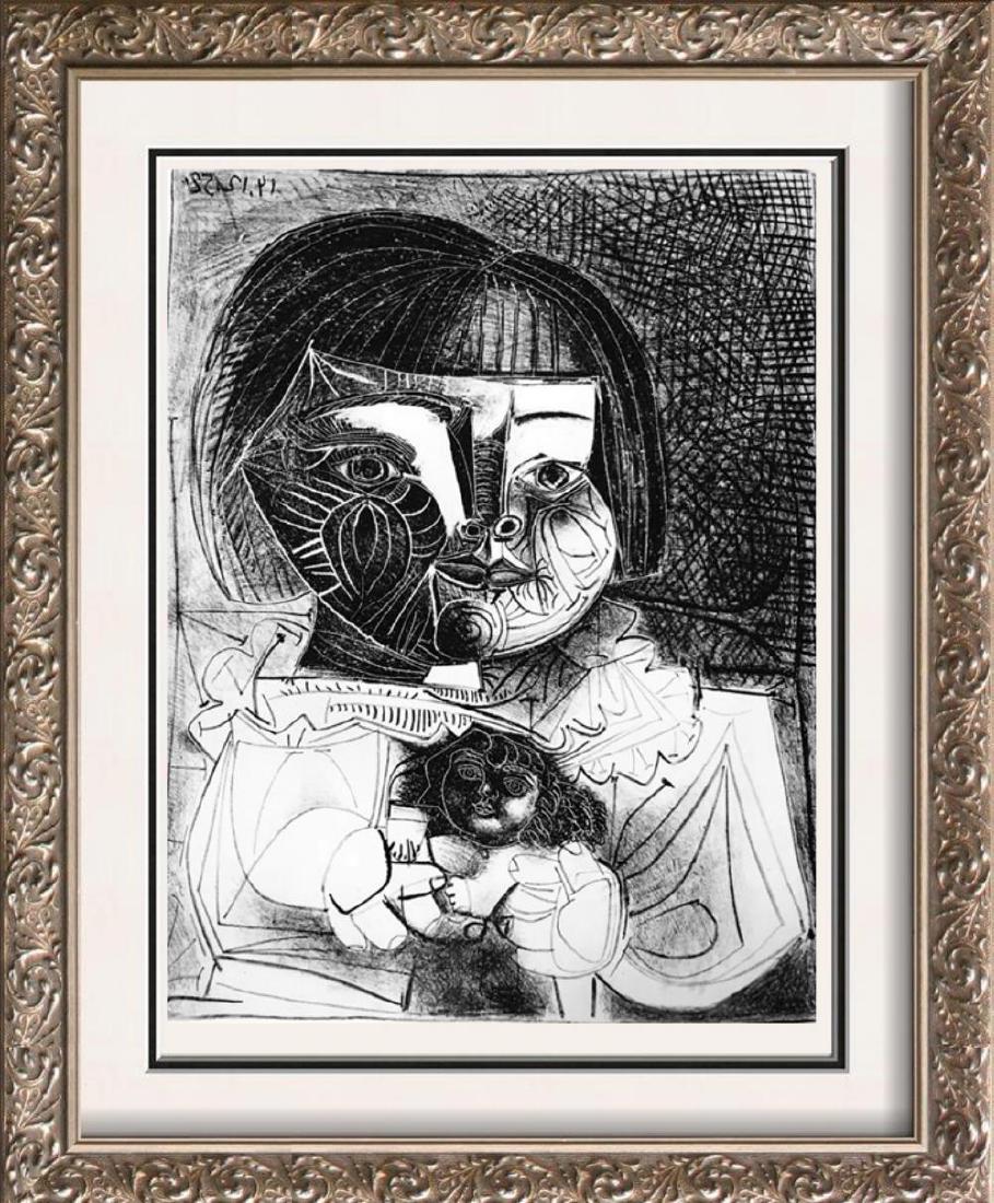 Pablo Picasso 'After'  Paloma and Her Doll c. 1952 Fine (1 of 2)