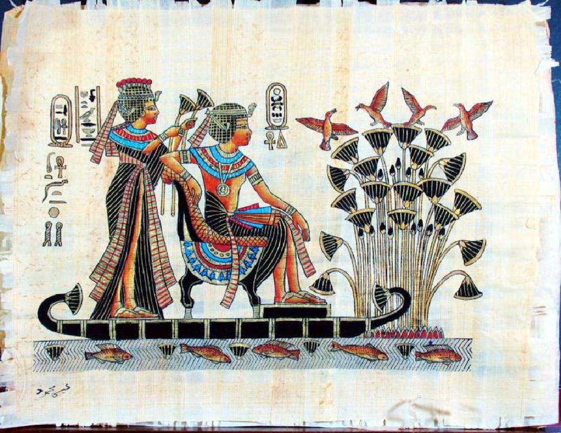 Original Egyptian Art Papyrus Painting Liquidation Sale (1 of 4)