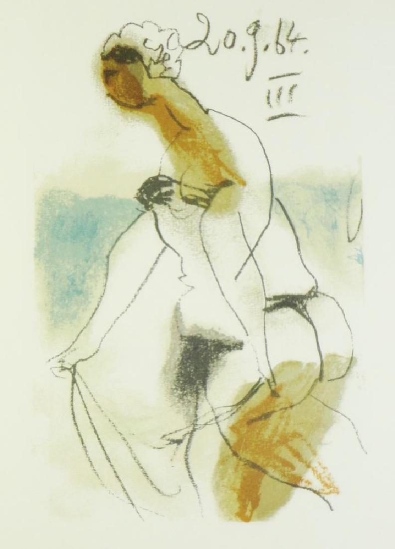 COLORED PICASSO EROTIC LIMITED EDITION HAND NUMBERED: PABLO PICASSO | Title of Art: PORTRAIT 10 Medium: THIS RE-CREATION WAS PRINTED IN THE FALL OF 1970 UNDER THE PERSONAL SUPERVISION OF PABLO PICASSO. THEY ARE THE EXACT SIZE OF THE ORIGINAL DRAWINGS AND