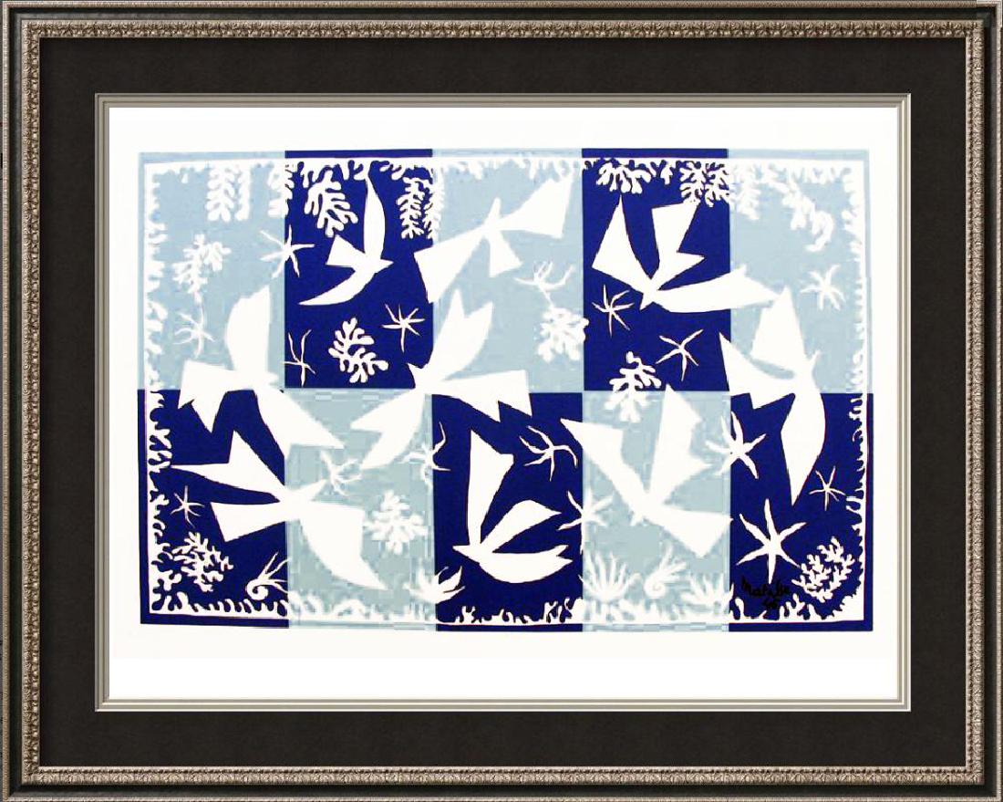 HENRI MATISSE PLATE SIGNED Original Colored LITHOGRAPH (1 of 2)