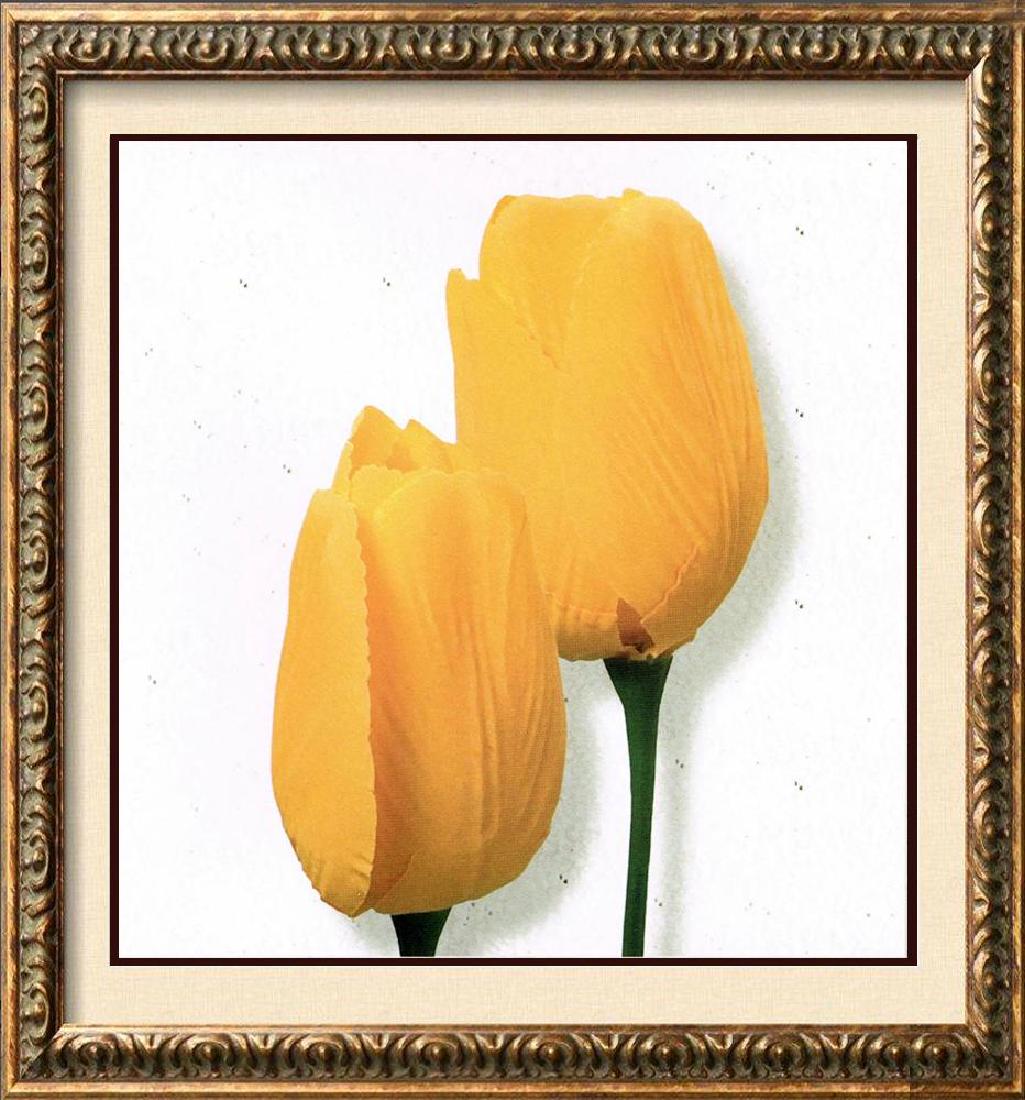 Yellow Tulip Canvas Beautiful Modern Floral Giclee (1 of 2)