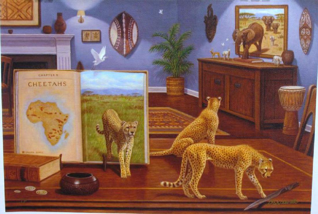 Newell Cheetahs Surreal Realism Limited Edition Signed (1 of 2)