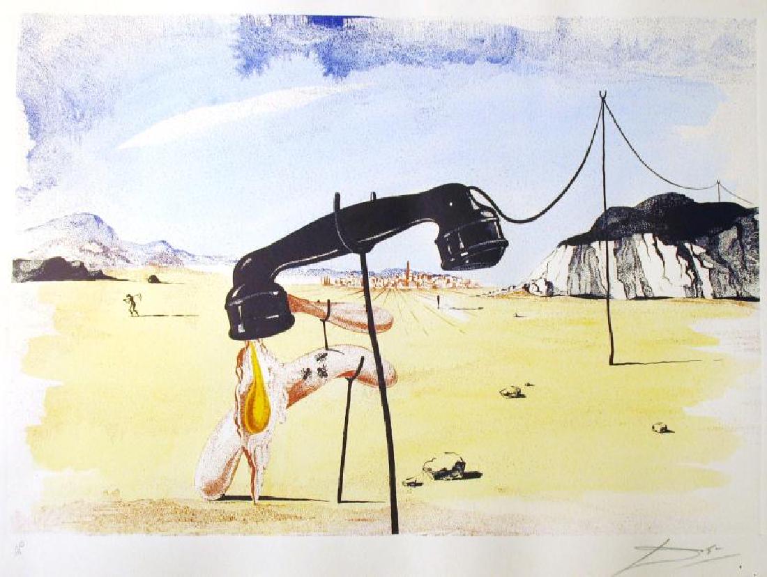 SALVADOR DALI FAMOUS MELTING TELEPHONE SIGNED LTD ED (1 of 1)