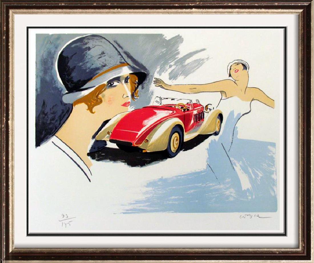 DELAGE LITHOGRAPH COLORFUL HAND SIGNED SALE: DANIEL LIEBER | Title of Art: DELAGE | Medium: HAND SIGNED LIMITED EDITION COLORED LITHOGRAPH ON PAPER | Edition Size: of 175 Art Size: 21x30 Framed Size: Unframed | Value: $ 375