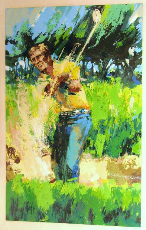 Neiman-Style Sand Trap Golf Impressionism Ltd Ed Art