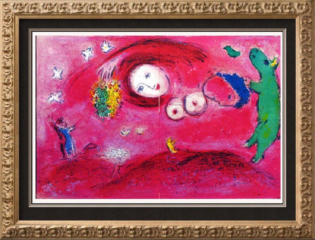 MARC CHAGALL FANTASTIC COLORED LITHOGRAPH SALE (1 of 3)