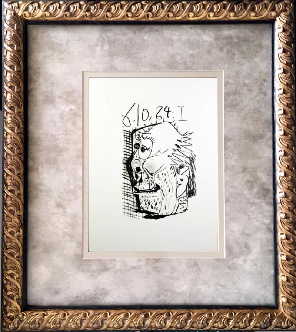 PICASSO PORTRAIT ABSTRACT LINE DRAWING 6.10.64 (1 of 4)