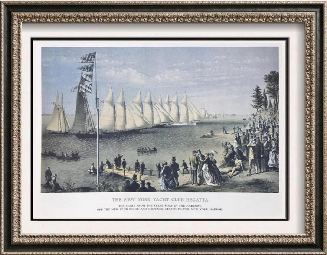 The New York Yacht Club Regatta Color Lithographic Fine (1 of 2)