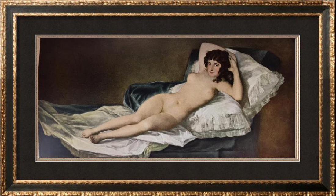 Francisco Jose de Goya y Lucientes The Maja Nude: Artist Name: Francisco Jose de Goya y Lucientes | Title of Art: (Plate Five) The Maja Nude c.1797-99 | Medium: Fine Art Print | Unsigned & Unnumbered | Art Size: Approx 8 x 10 | Offered Unframed. Fram