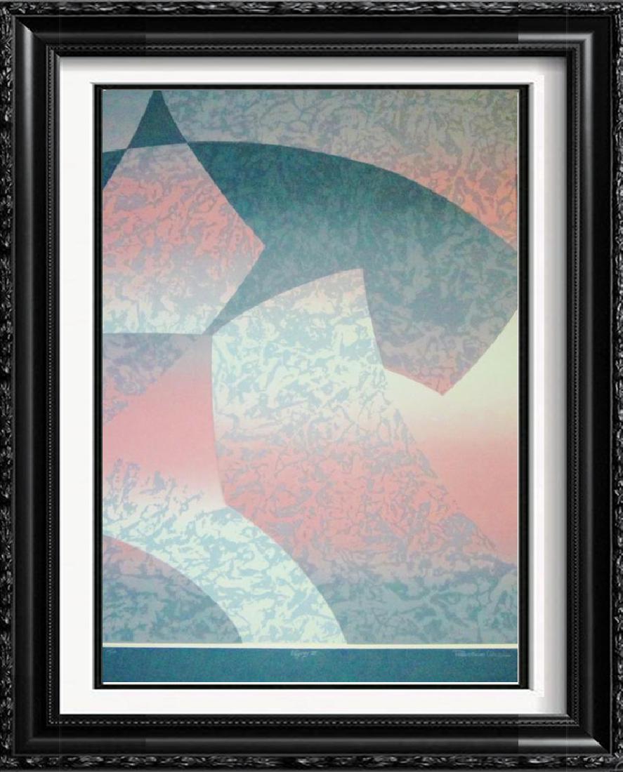 Abstract Geometric Modern Ltd Ed Rare Sale Only $80: Robert Wilson | Title Of Art: Odyssey Iii | Medium: Hand Signed By The Artist Serigraph On Paper | Edition Size: 20/100 | Unframed Size: 33X24 Inches | Framed Size: Unframed | Value: $ 450