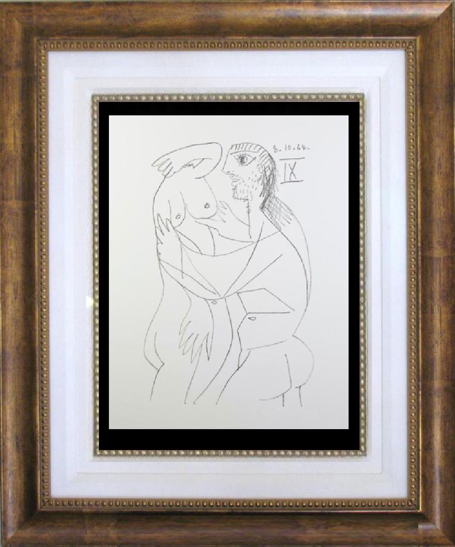 Rare Picasso C.1964 Erotic Limited Dealer Liquidation: Pablo Picasso | Title Of Art: Couple Dated 8.10.64 | Medium: This Suite Was Printed In The Fall Of 1970 Under The Personal Supervision Of Pablo Picasso. They Are The Exact Size Of The Original Drawing