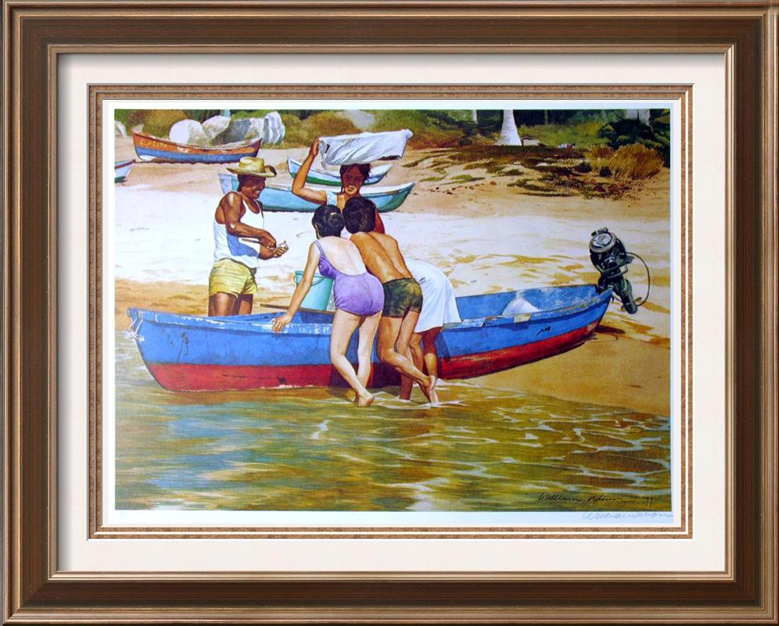 $20 Lithograph Fisherman Scene Ltd Ed Artist Proof Sale (1 of 2)