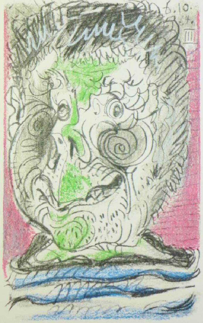 PICASSO PORTRAIT ABSTRACT LINE DRAWING 6.10.64 (1 of 4)
