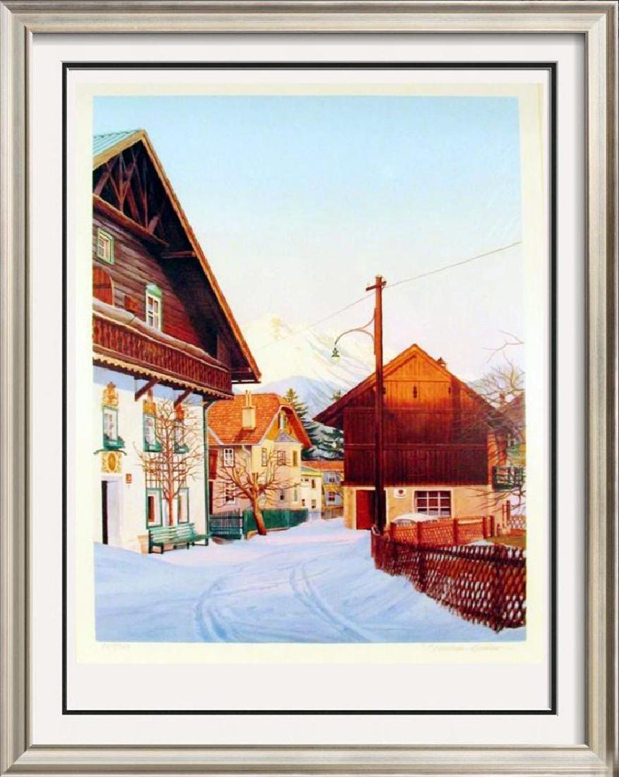 NELSON WINTER SCENE LIQUIDATION SALE LTD ED: WILLIAM NELSON | Title of Art: WINTER DAY | Medium: HAND SIGNED LIMITED EDITION LITHOGRAPH ON PAPER | Edition Size: 269/300 Art Size: 26x20 Framed Size: Unframed | Value: $ 700